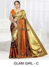 Ronisha Glam Girl Latest Fancy Designer Heavy Diamond Latest Saree Collection